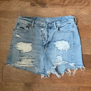 American Eagle ripped jean shorts